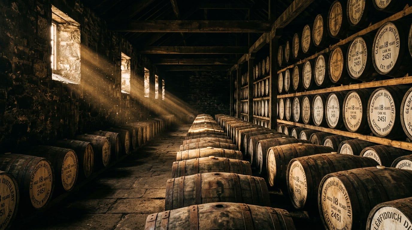 Whisky cask warehouse